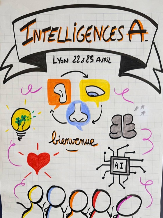 Paperboard d'accueil de séminaire, par Alban Montreuil